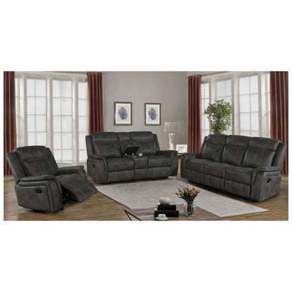 Lawrence Upholstered Tufted Back Glider Recliner 603506