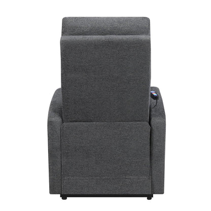 Howie Tufted Upholstered Power Lift Recliner Charcoal 609403P
