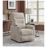 Henrietta Power Lift Recliner with Storage Pocket Beige 609405P