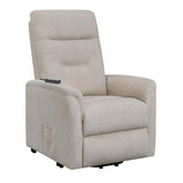 Henrietta Power Lift Recliner with Storage Pocket Beige 609405P