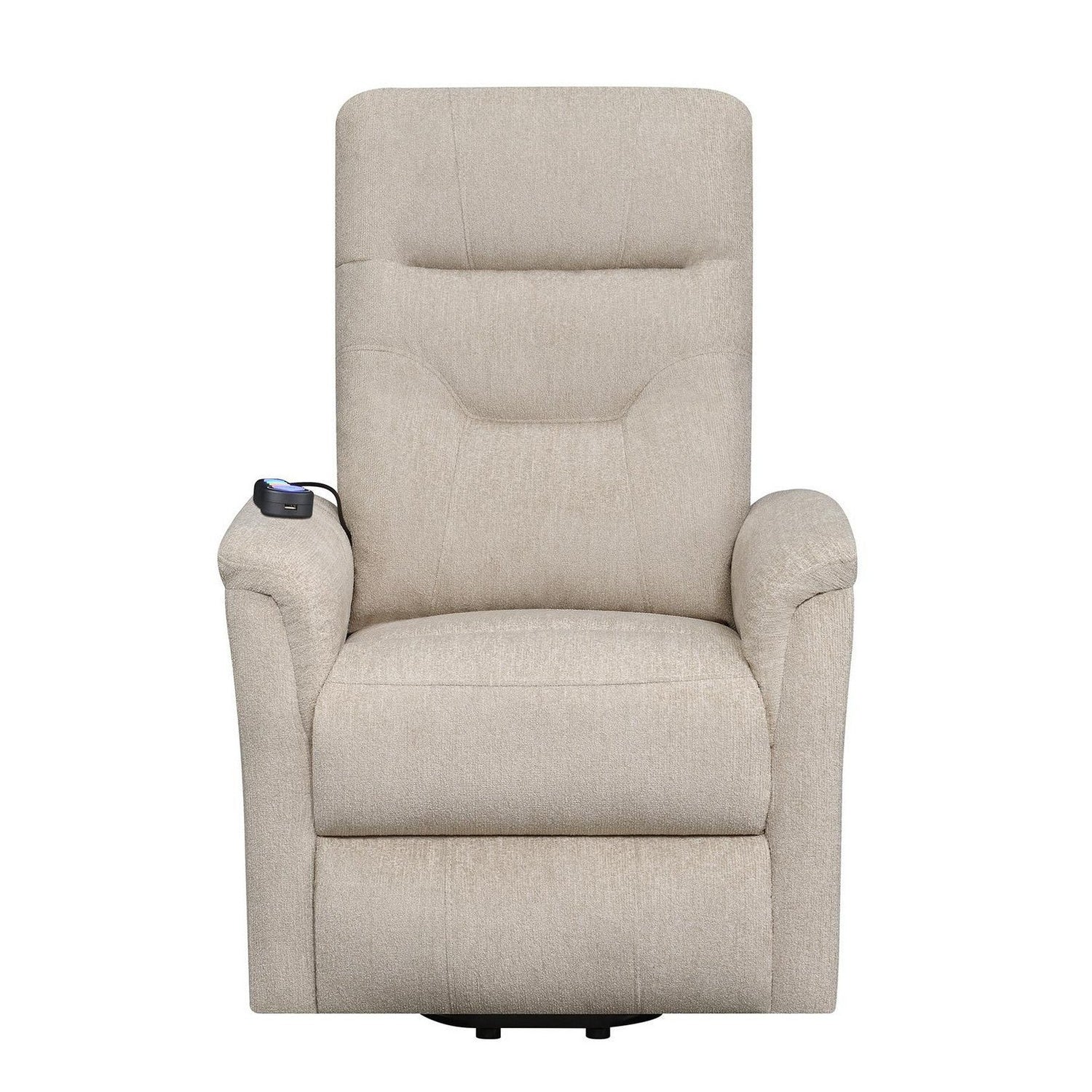 Henrietta Power Lift Recliner with Storage Pocket Beige 609405P