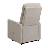 Henrietta Power Lift Recliner with Storage Pocket Beige 609405P