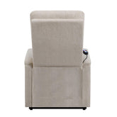 Henrietta Power Lift Recliner with Storage Pocket Beige 609405P