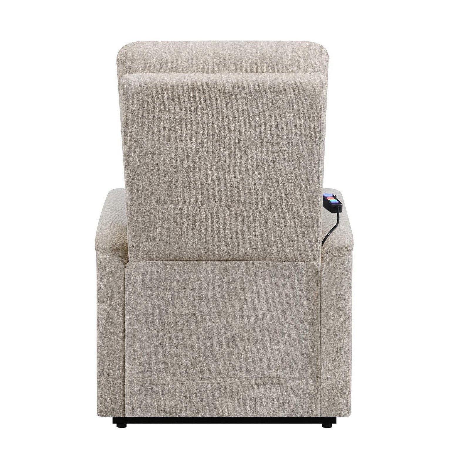 Henrietta Power Lift Recliner with Storage Pocket Beige 609405P