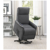Herrera Power Lift Recliner with Wired Remote Charcoal 609406P