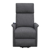 Herrera Power Lift Recliner with Wired Remote Charcoal 609406P