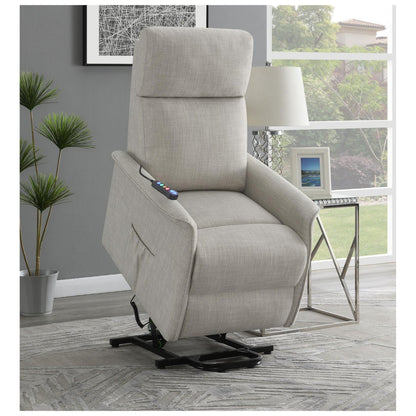 Herrera Power Lift Recliner with Wired Remote Beige 609407P
