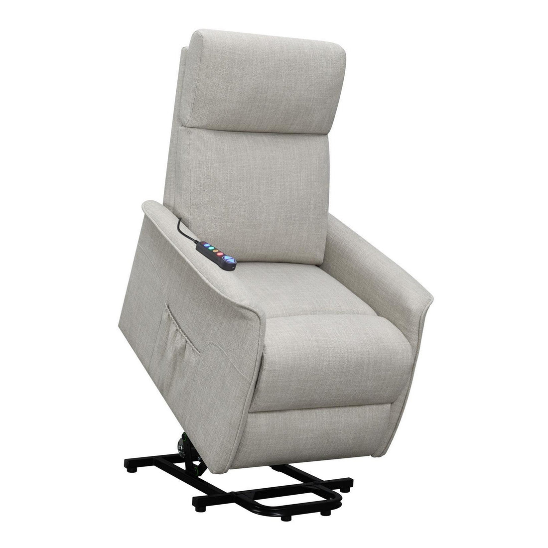 Herrera Power Lift Recliner with Wired Remote Beige 609407P