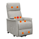 Herrera Power Lift Recliner with Wired Remote Beige 609407P