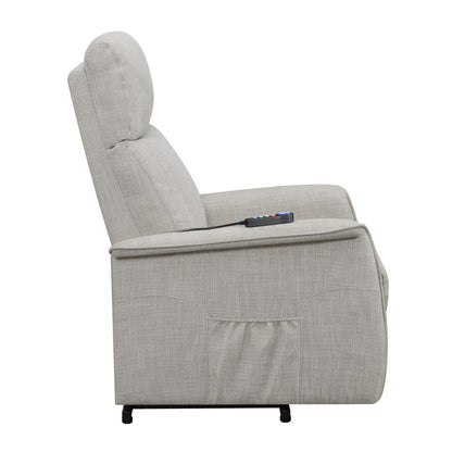 Herrera Power Lift Recliner with Wired Remote Beige 609407P