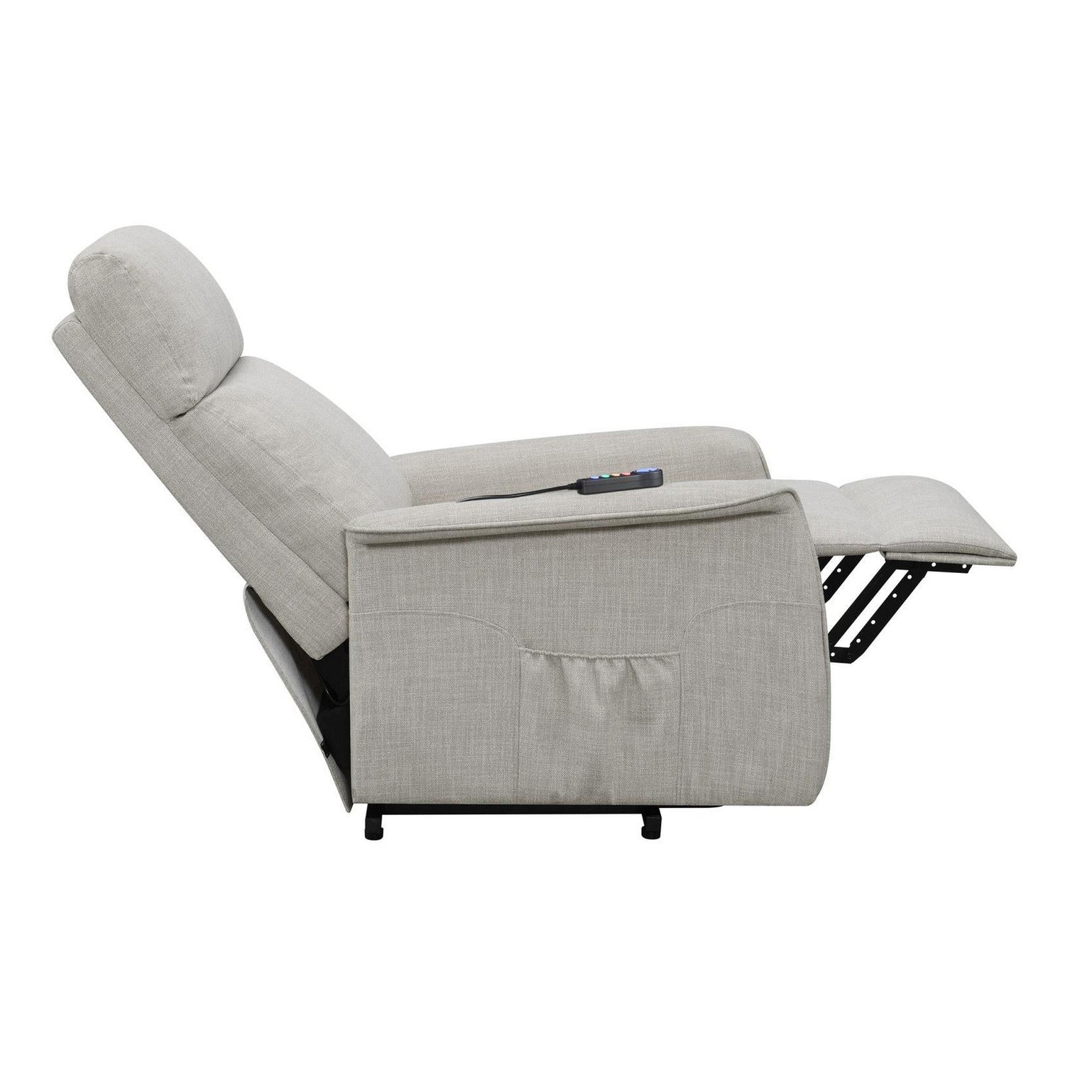 Herrera Power Lift Recliner with Wired Remote Beige 609407P