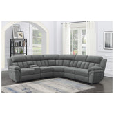 Bahrain 6-piece Upholstered Power Sectional Charcoal 609540P