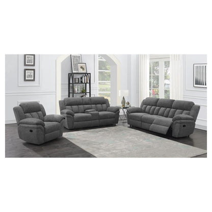 Bahrain Upholstered Glider Recliner Charcoal 609543