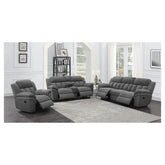 Bahrain Upholstered Glider Recliner Charcoal 609543