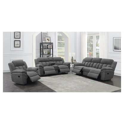 Bahrain Upholstered Glider Recliner Charcoal 609543