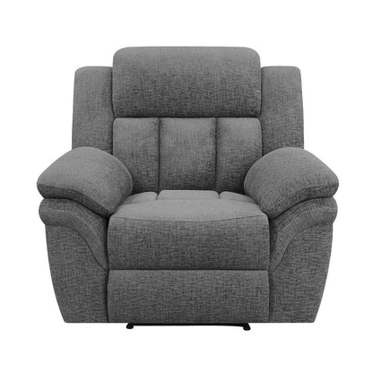 Bahrain Upholstered Glider Recliner Charcoal 609543