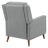 Davidson Upholstered Tufted Push Back Recliner Grey 609567