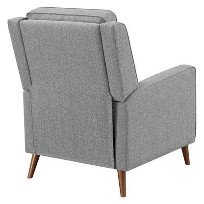 Davidson Upholstered Tufted Push Back Recliner Grey 609567