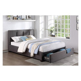 (4) Eastern King Platform Bed with Storage Drawer 1632GHK-1EKDW*