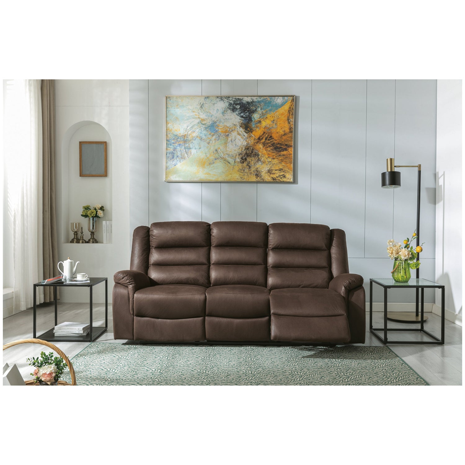 Welota Reclining Sofa with Drop Down Table