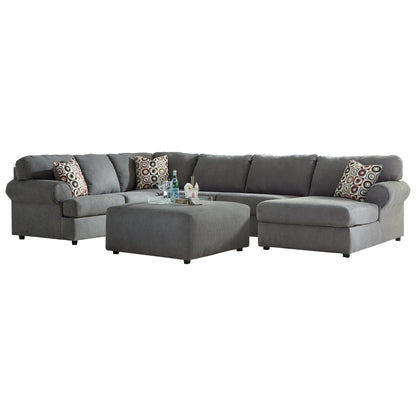 Jayceon 3-Piece Sectional with Ottoman Ash-64902S3