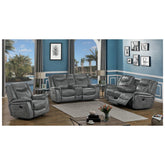 Conrad Upholstered Motion Sofa Cool Grey 650354