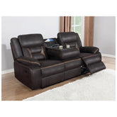 Greer Upholstered Tufted Back Motion Sofa 651354