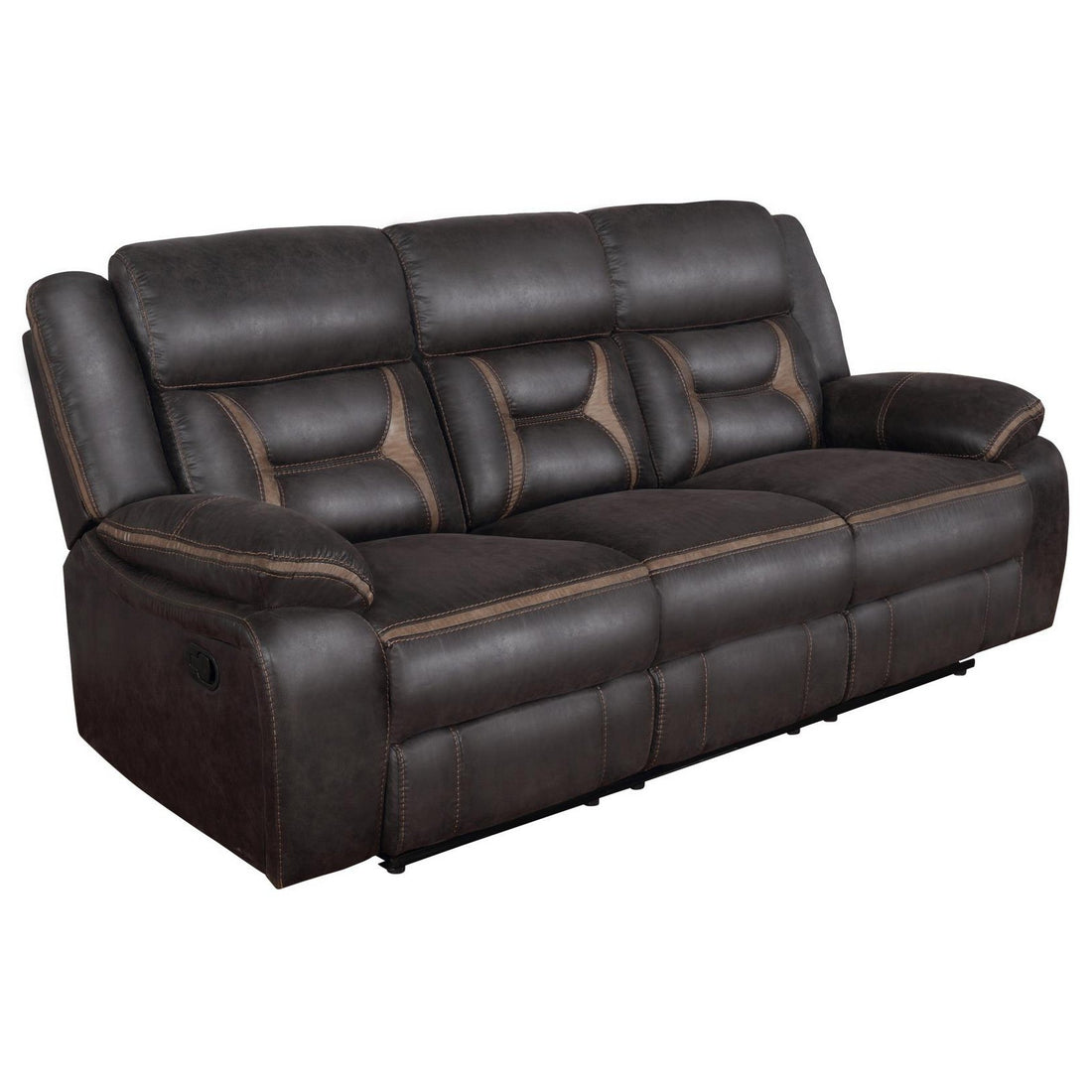 Greer Upholstered Tufted Back Motion Sofa 651354