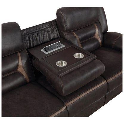 Greer Upholstered Tufted Back Motion Sofa 651354