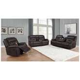 Greer Upholstered Tufted Back Motion Sofa 651354