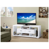 Darien 2-drawer Rectangular TV Console White 700113