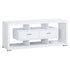 Darien 2-drawer Rectangular TV Console White 700113