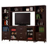 Lewes 4-piece Entertainment Center Cappuccino 700881-S4