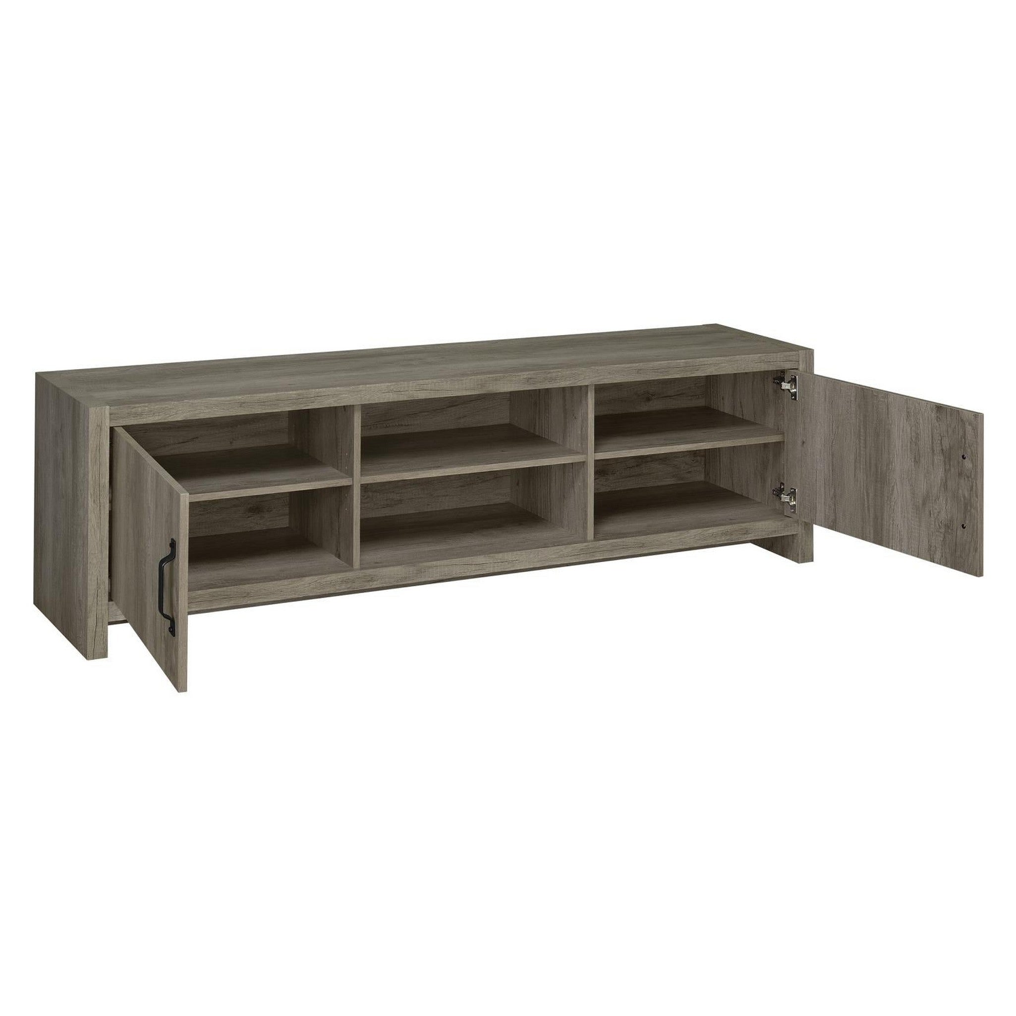 Hays 2-door TV Console Grey Driftwood 701025