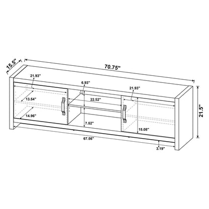 Hays 2-door TV Console Grey Driftwood 701025