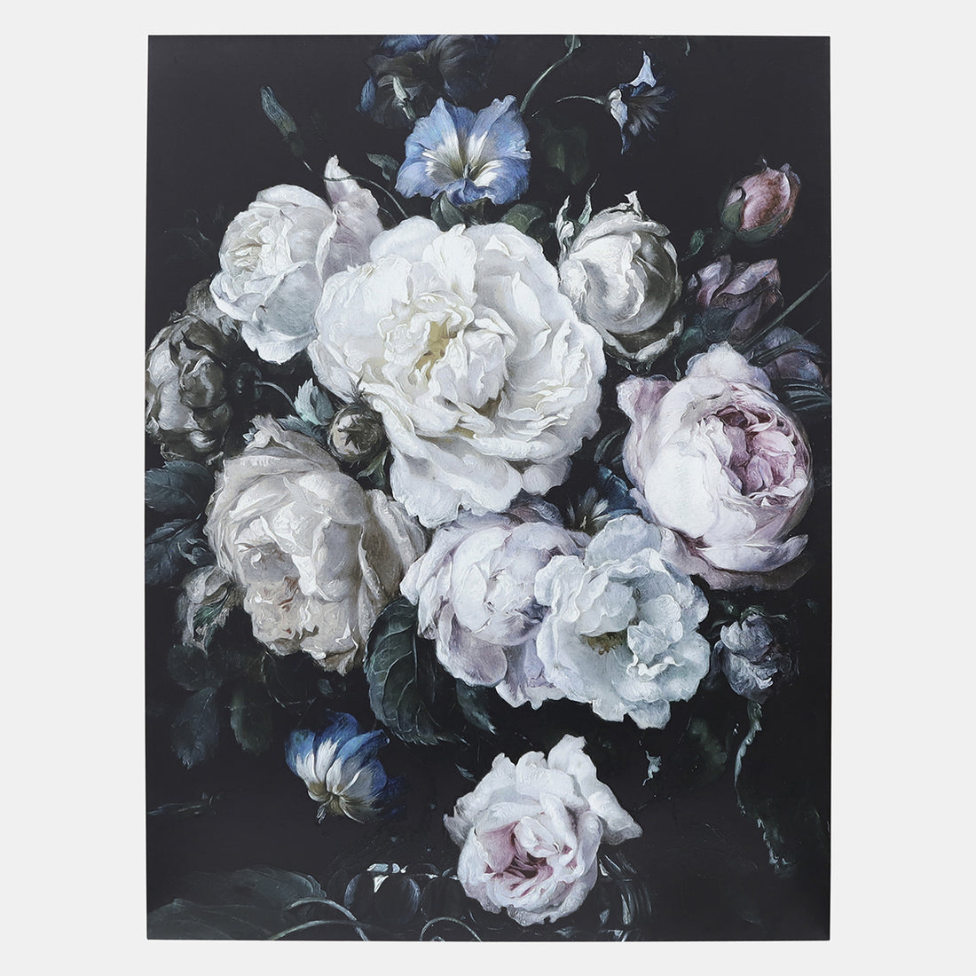 Sagebrook Home 47x63 Flowers Tempered 3d Glass Art, Multi