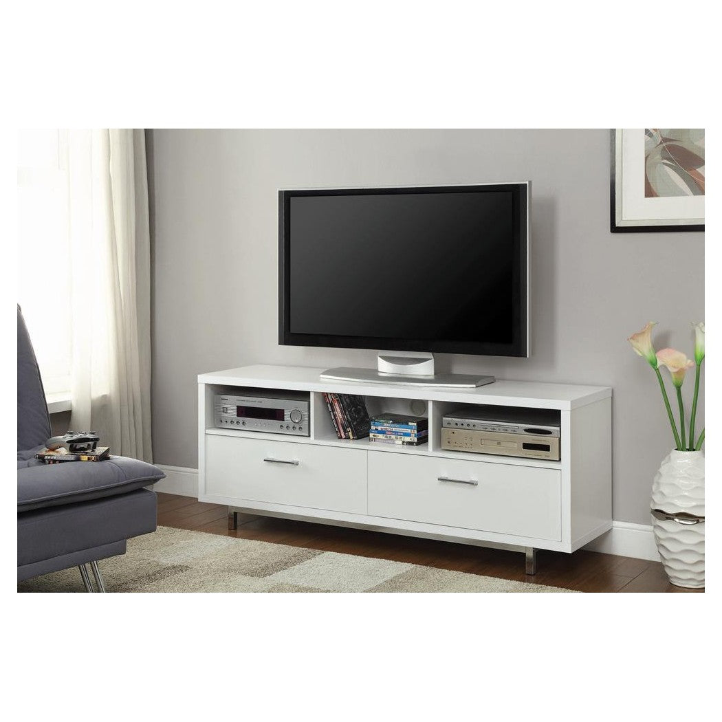 Casey 2-drawer Rectangular TV Console White 701972