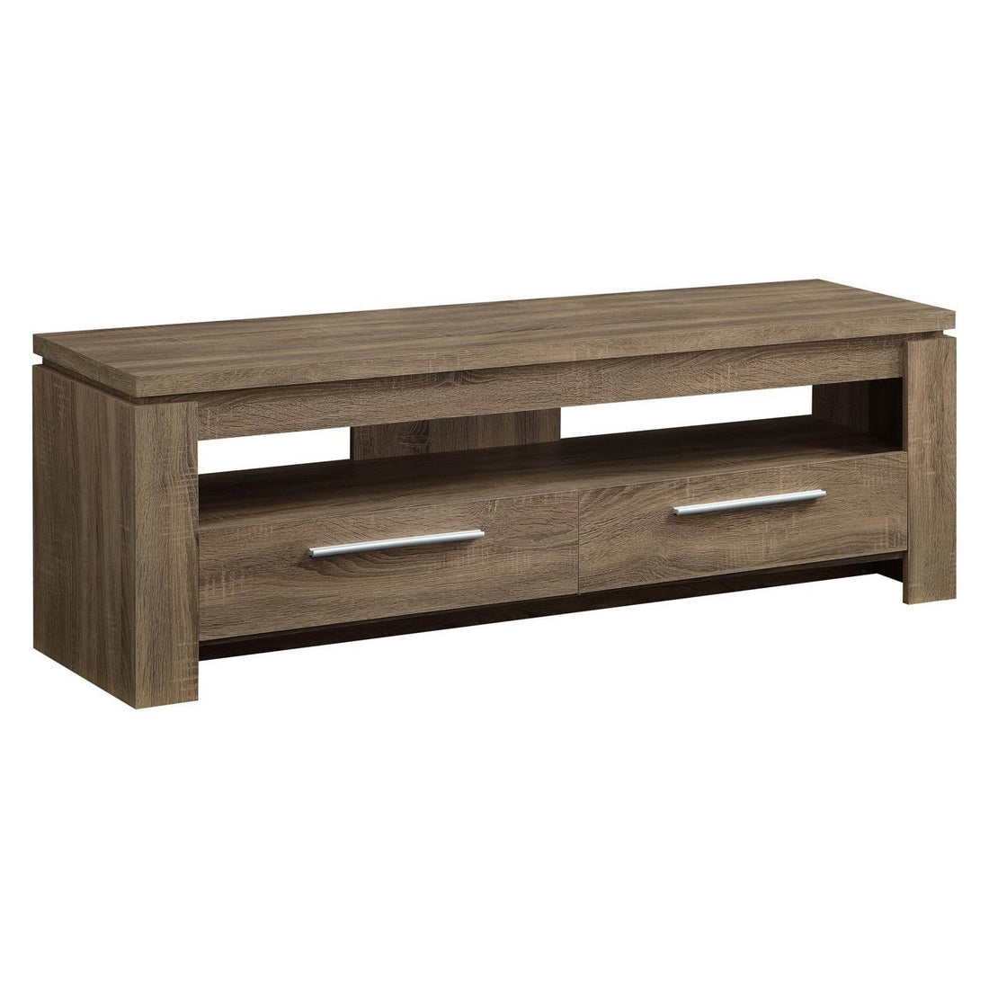 Elkton 2-drawer TV Console Weathered Brown 701975