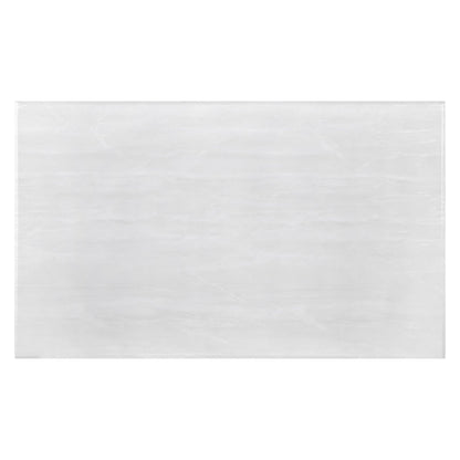 Adabella U-base Rectangle Coffee Table White and Chrome 708538