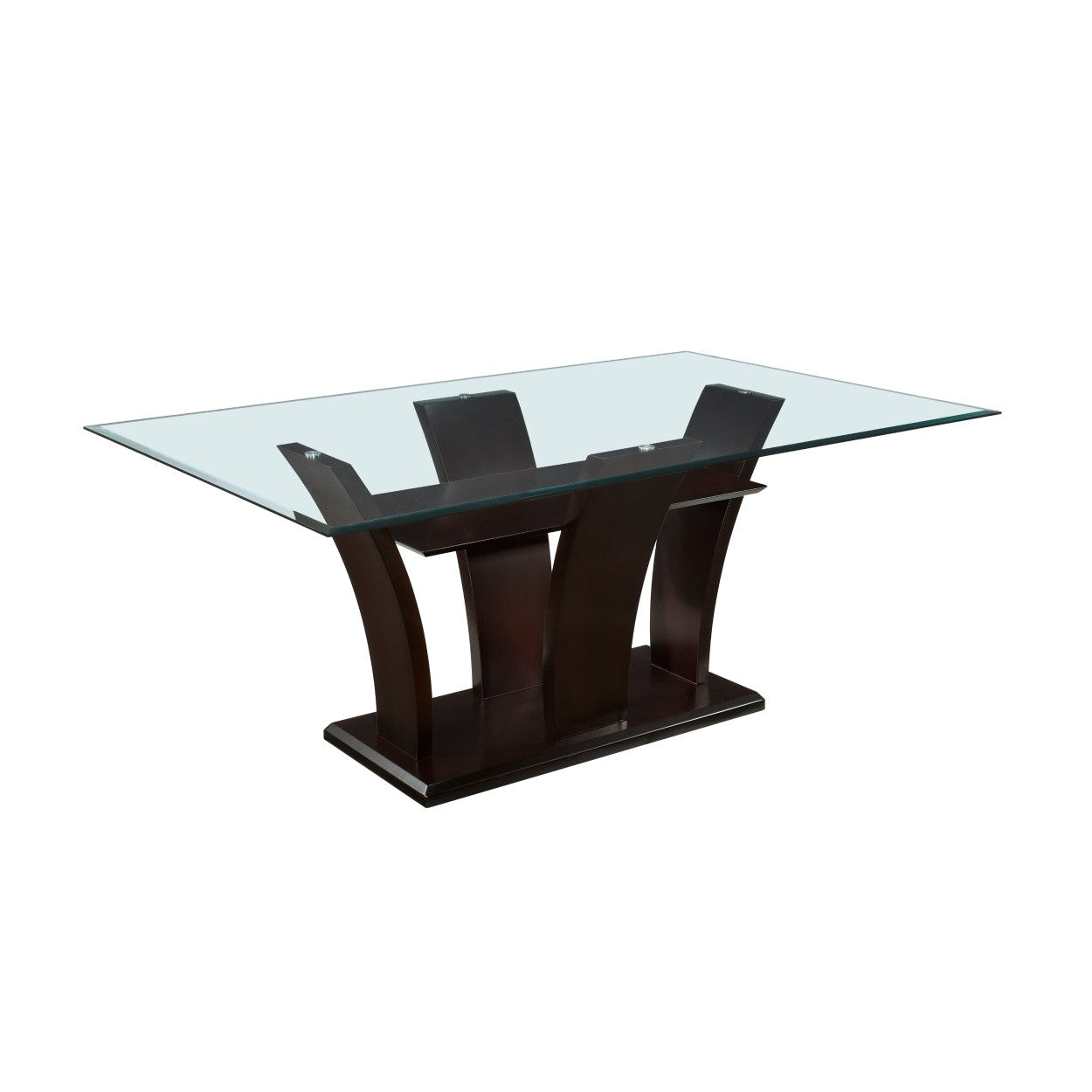 (3) 42*72 DINING TABLE, GLASS TOP 710-72*