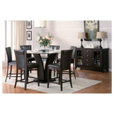 COUNTER HEIGHT CHAIR, DARK BROWN P/U 710-24