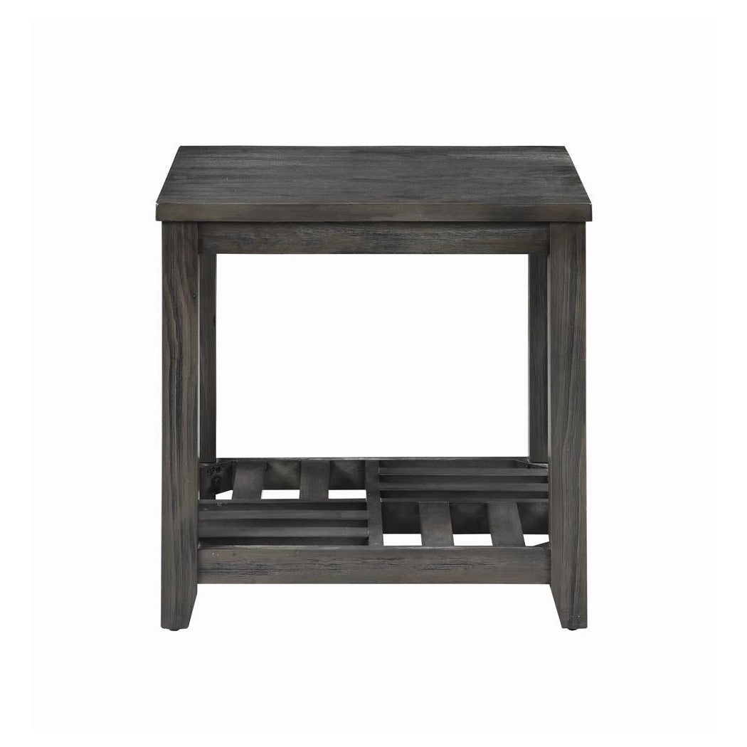 Cliffview 1-shelf Rectangular End Table Grey 722287