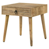 Zabel Square 1-drawer End Table Natural 724257