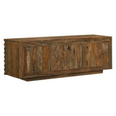Julia 2-door TV Console with Adjustable Shelf Natural 724262