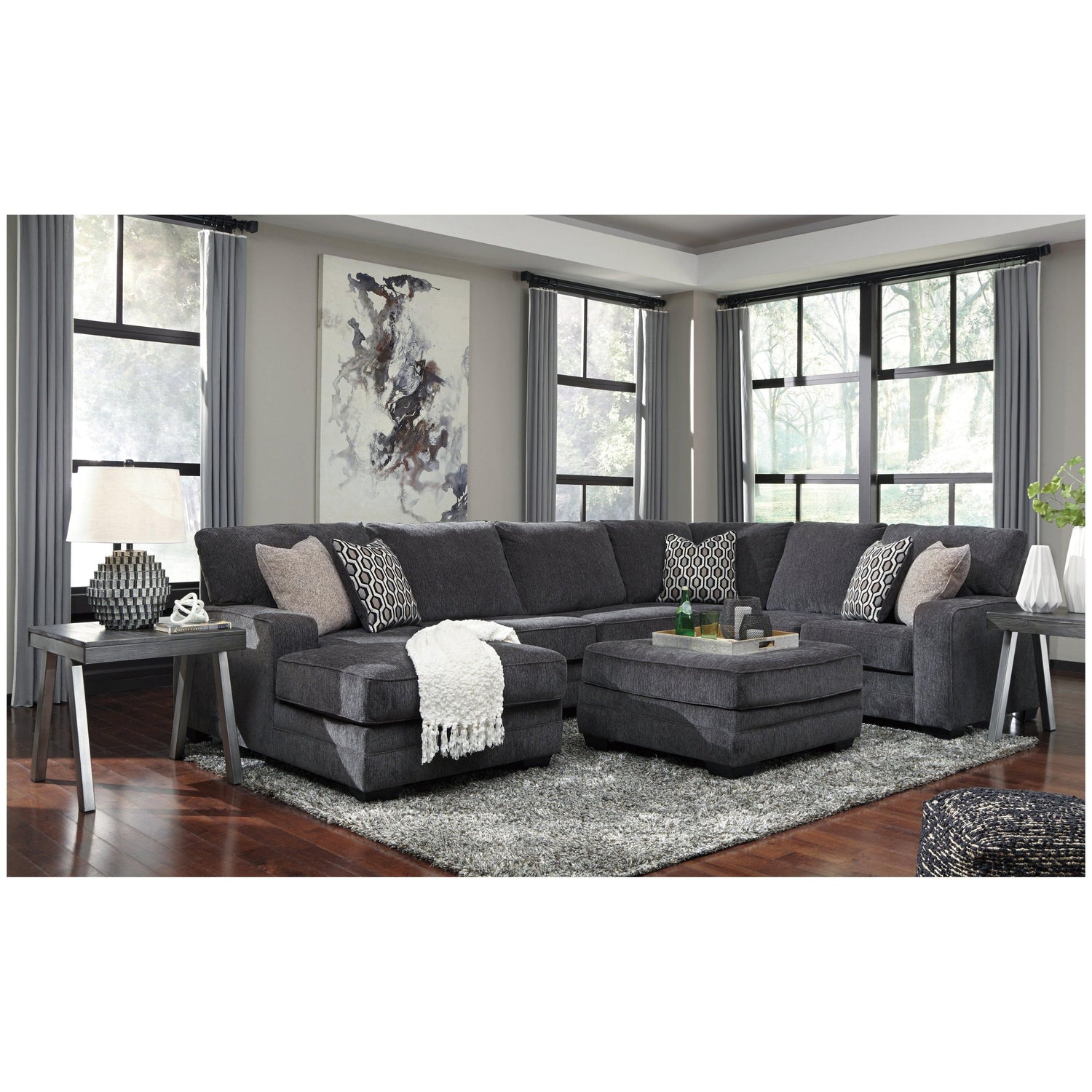 Tracling 3-Piece Sectional with Chaise Ash-72600S1