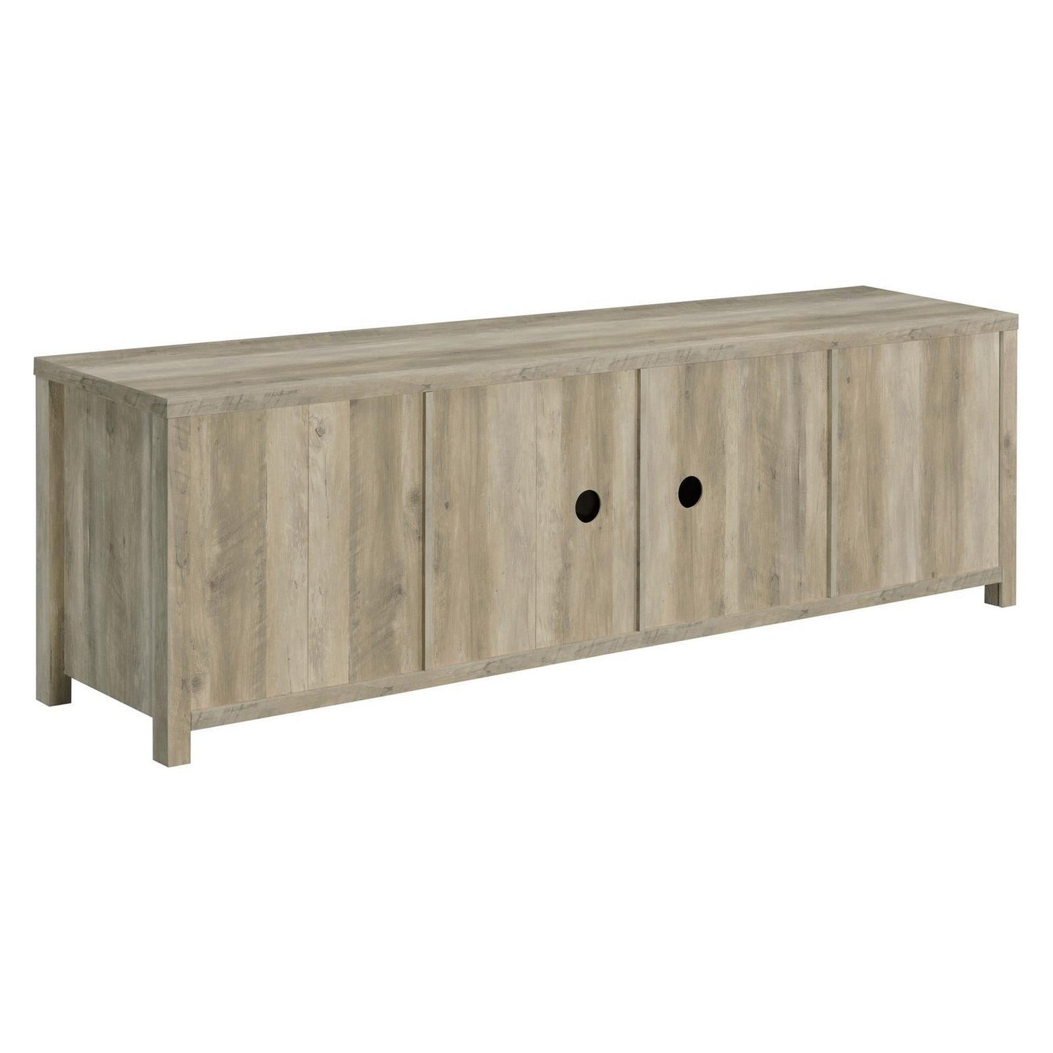 Madra Rectangular TV Console with 2 Sliding Doors 736263