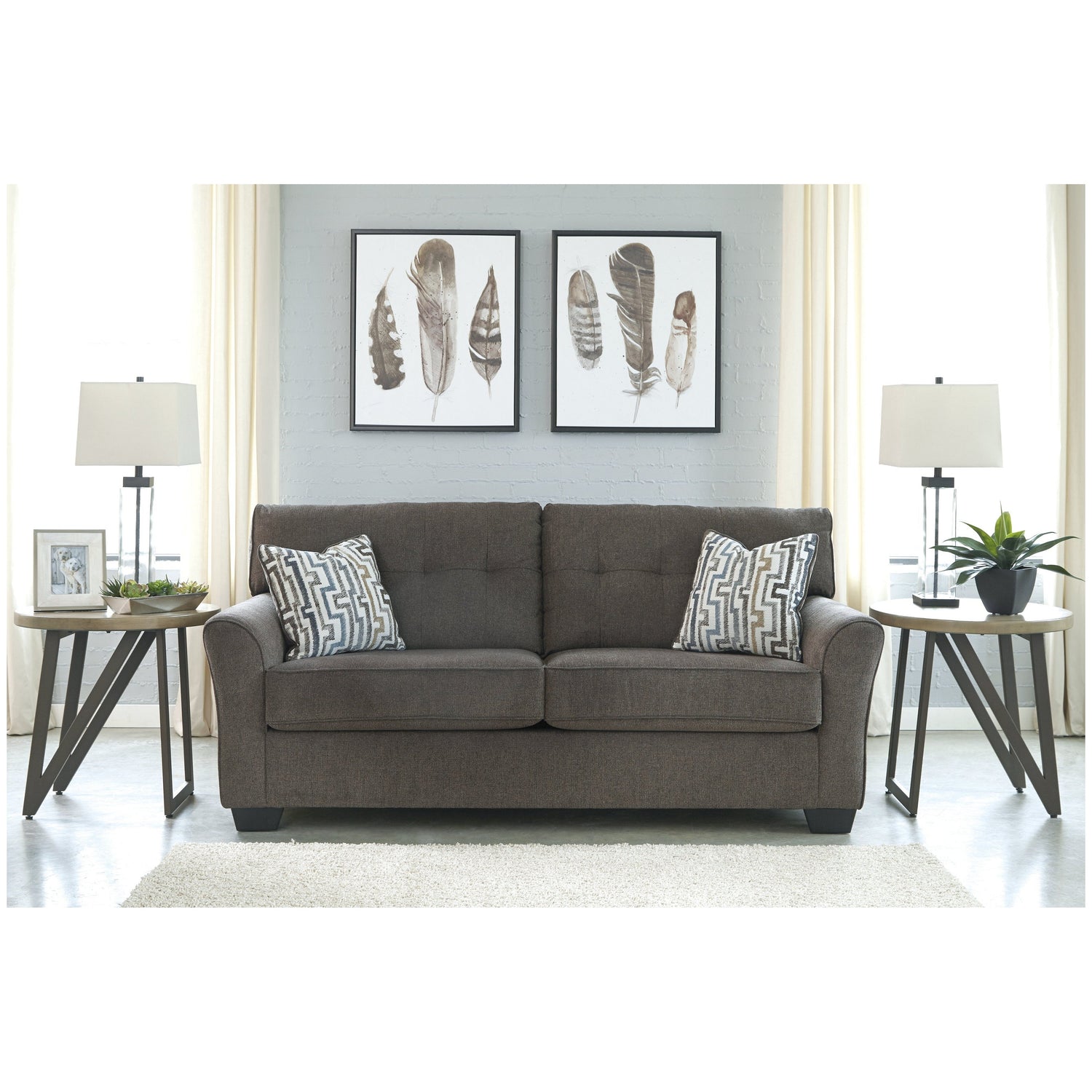 Alsen Sofa and Loveseat Ash-73901U1