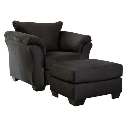 Darcy Chair and Ottoman Ash-75005U7