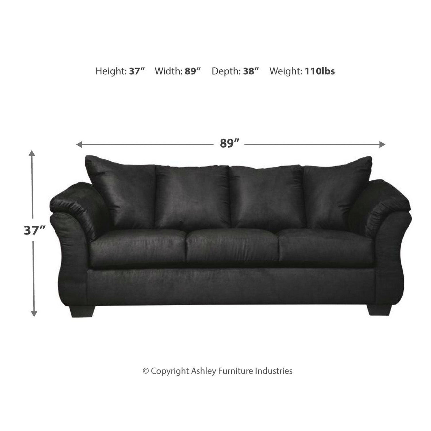 Darcy Sofa and Loveseat Ash-75007U1