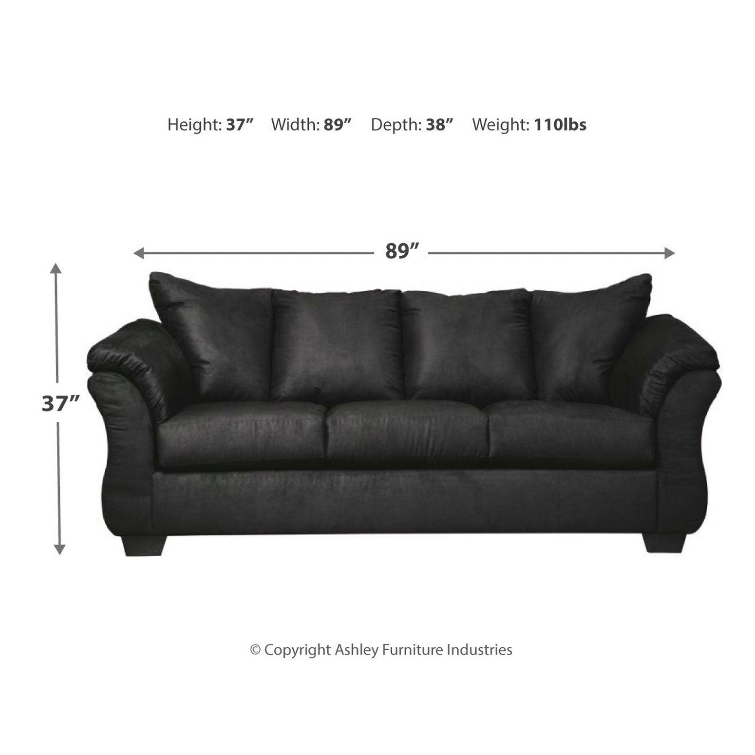 Darcy Sofa and Loveseat Ash-75007U1